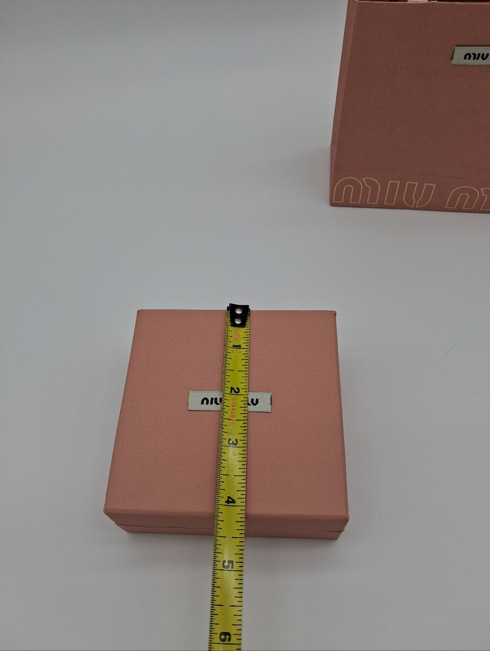 MIU MIU Pink Gift Packaging Set Box Bag Tissue RFID Booklet Cards EUC - Picture 9 of 16